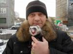 Дмитрий и хорёк Шнурок