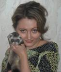Светлана и хорек Гоша
