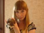 Лена и хорек Ляля